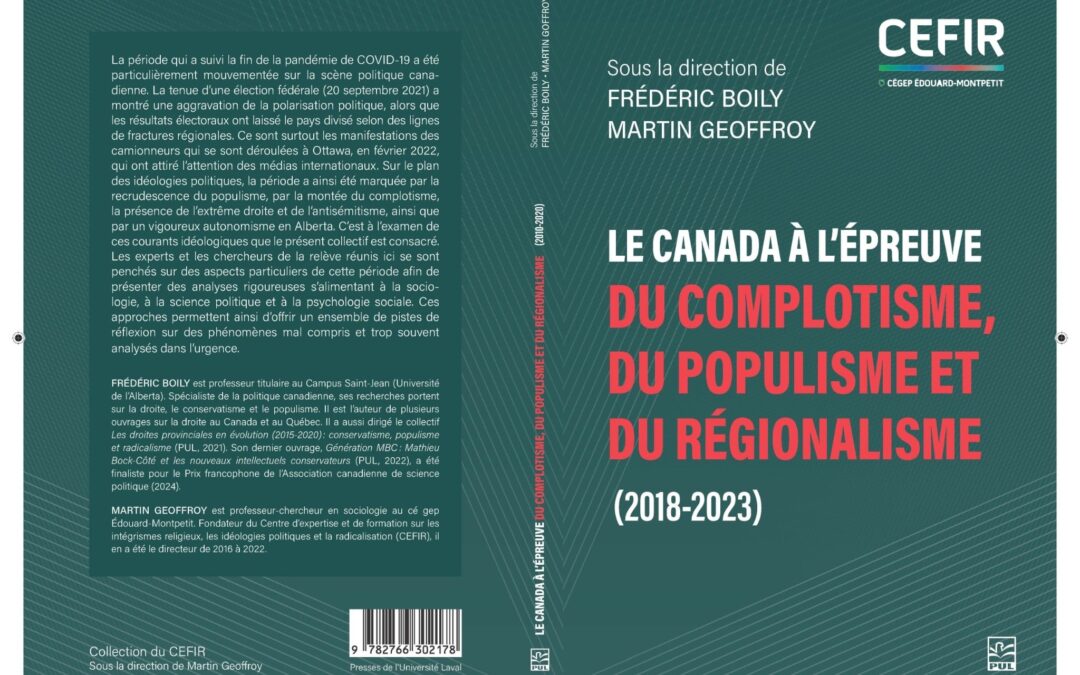 Un ouvrage collectif pour comprendre les fractures politiques contemporaines aux Presses de l’Université Laval